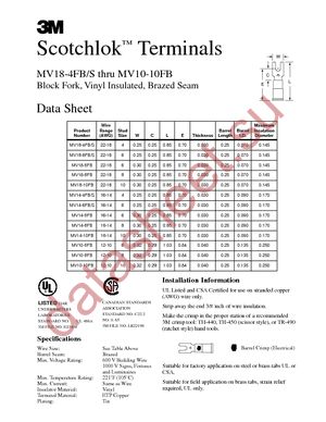 MV18-6FB/SK datasheet  
